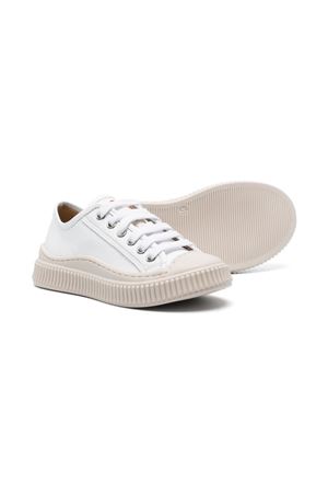 white leather sneakers MARNI KIDS | 7673701